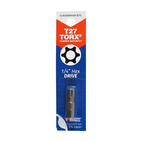 Best Way Tools Bit Security T27 Torx 86781